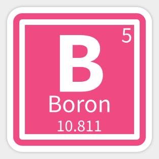 Boron — Periodic Table Element 5 Sticker